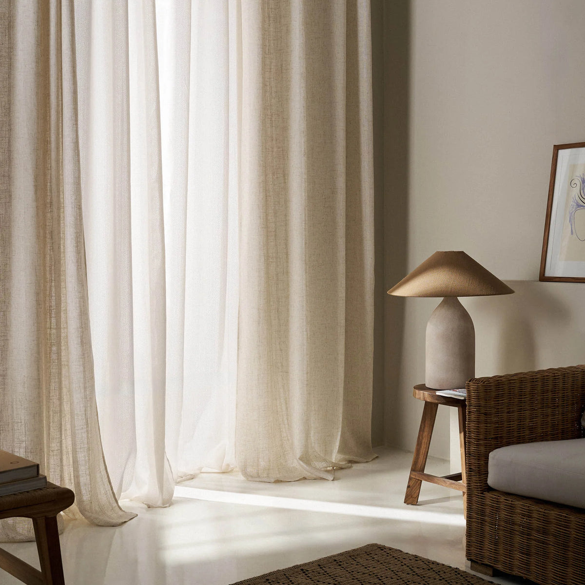 Κουρτίνα με τρουκς 140x280cm Nysera Linen 705