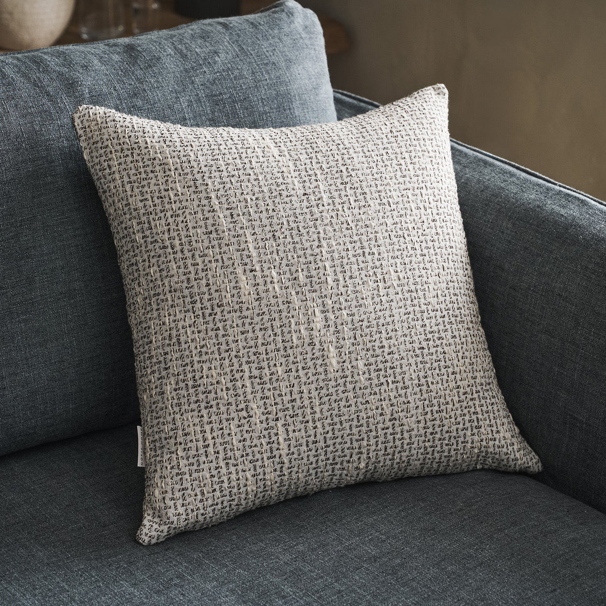Μαξιλαροθήκη 50x50cm Quina Beige/Black 238/14