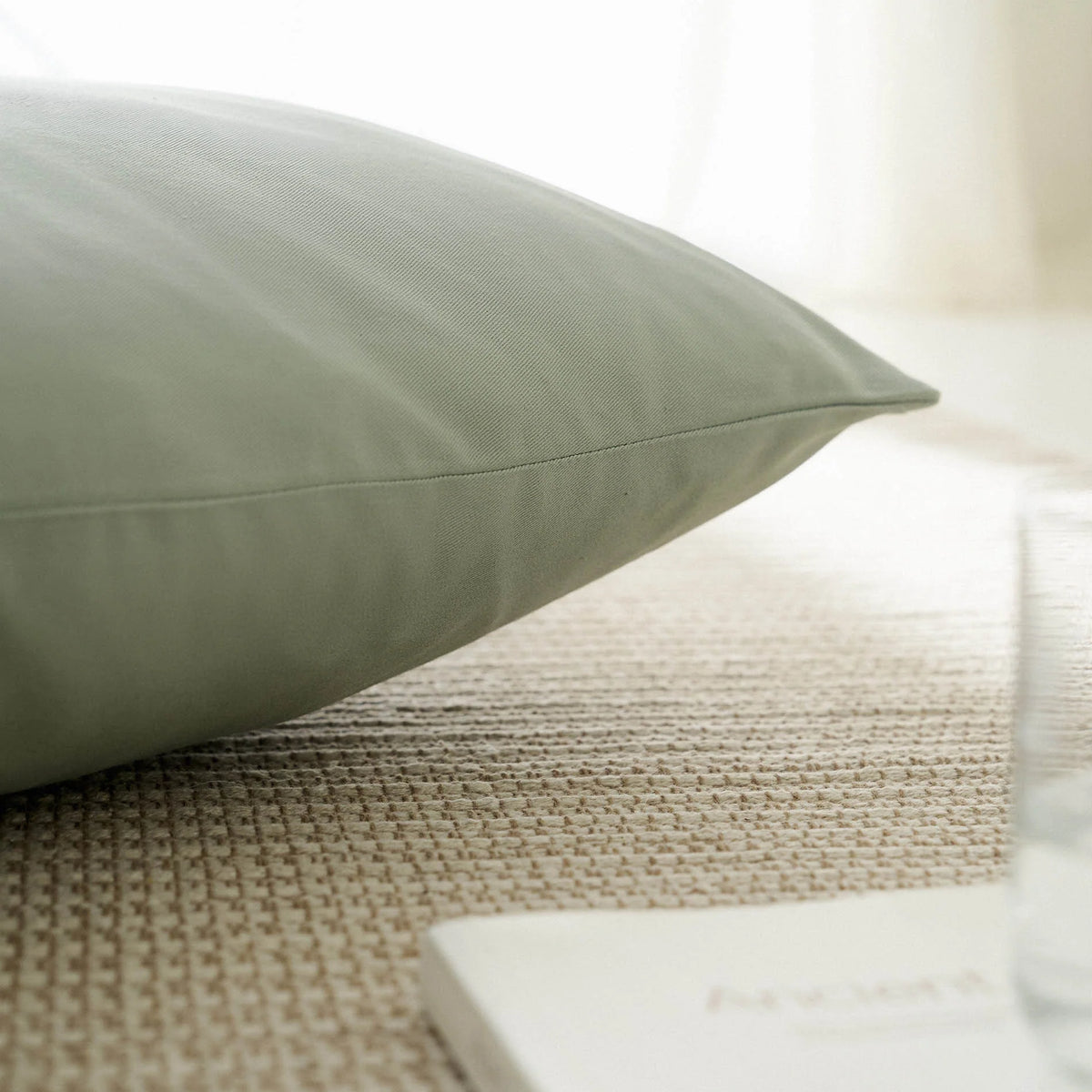 Μαξιλαροθήκη 65x65cm Emory Smoke Green 714