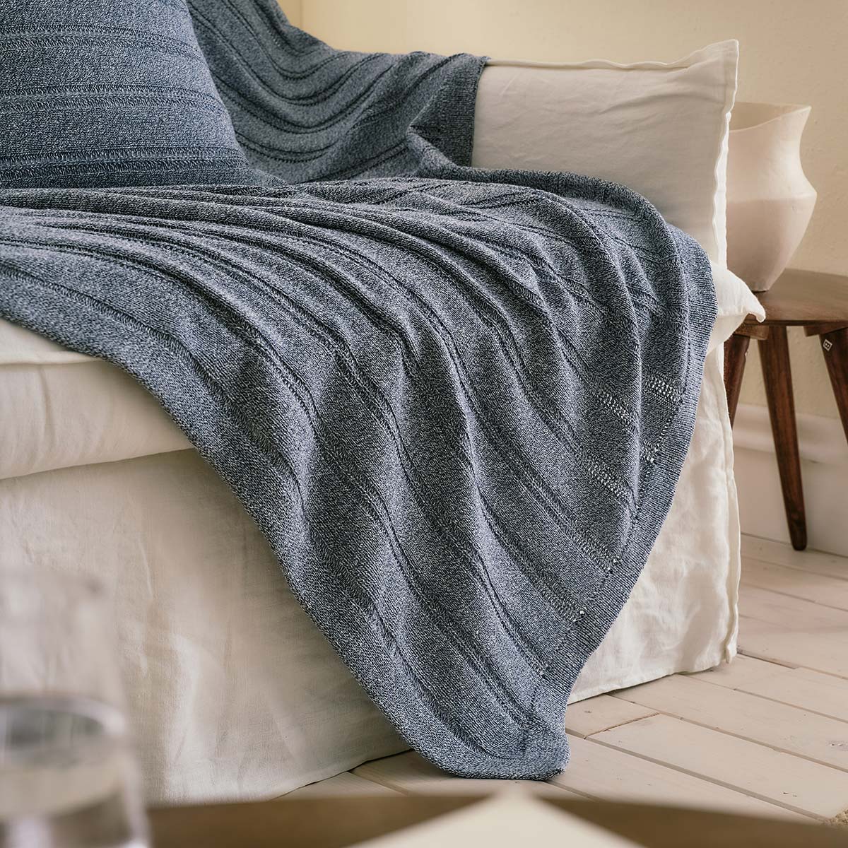 Διακοσμητικό Ριχτάρι 135x170cm Cerelia Marine Blue 380/01