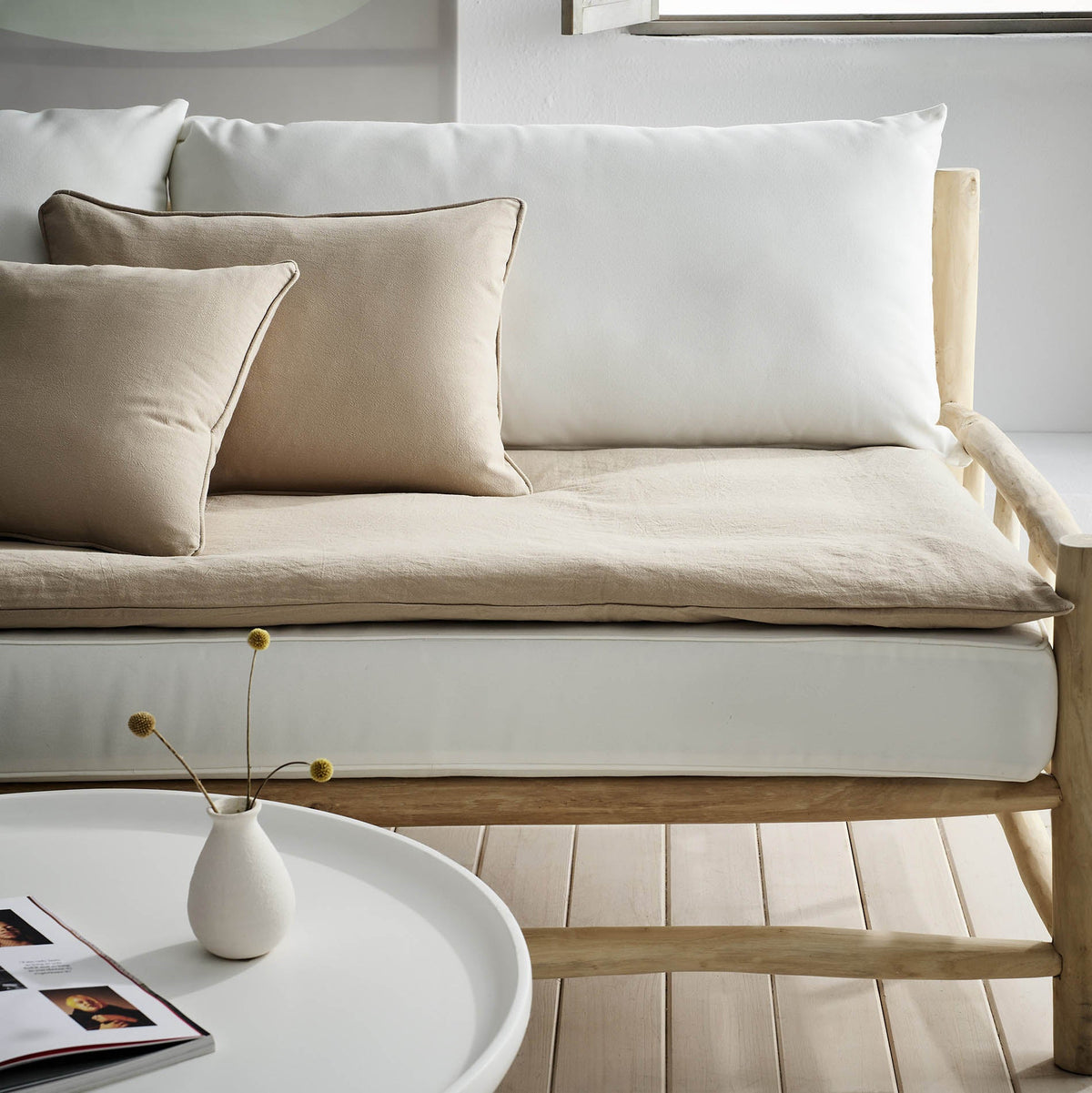 Sofa Topper 80x200cm Valerie Natural Beige 381