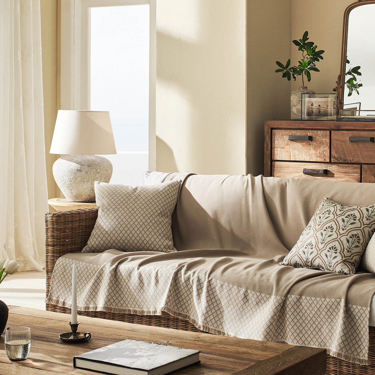 Seilah Throw Natural Beige 515