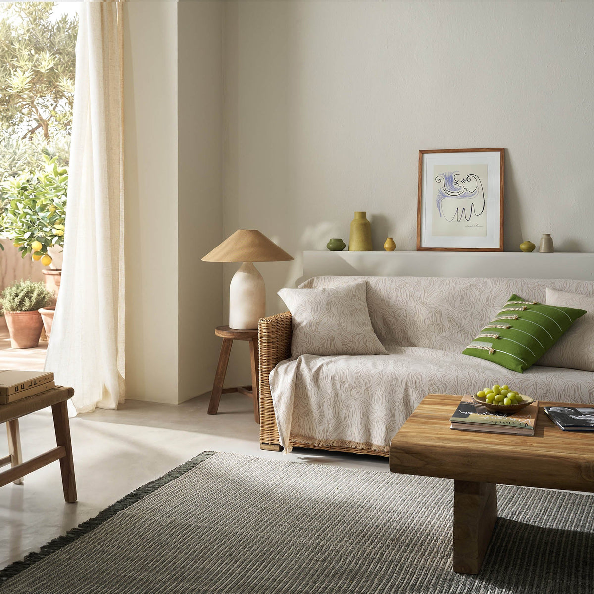 sofa throw Delia Natural Ecru 563/05