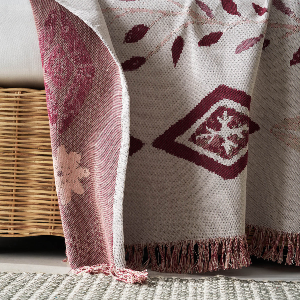 sofa throw decoration 180x210cm Ishara Cherry 573/02