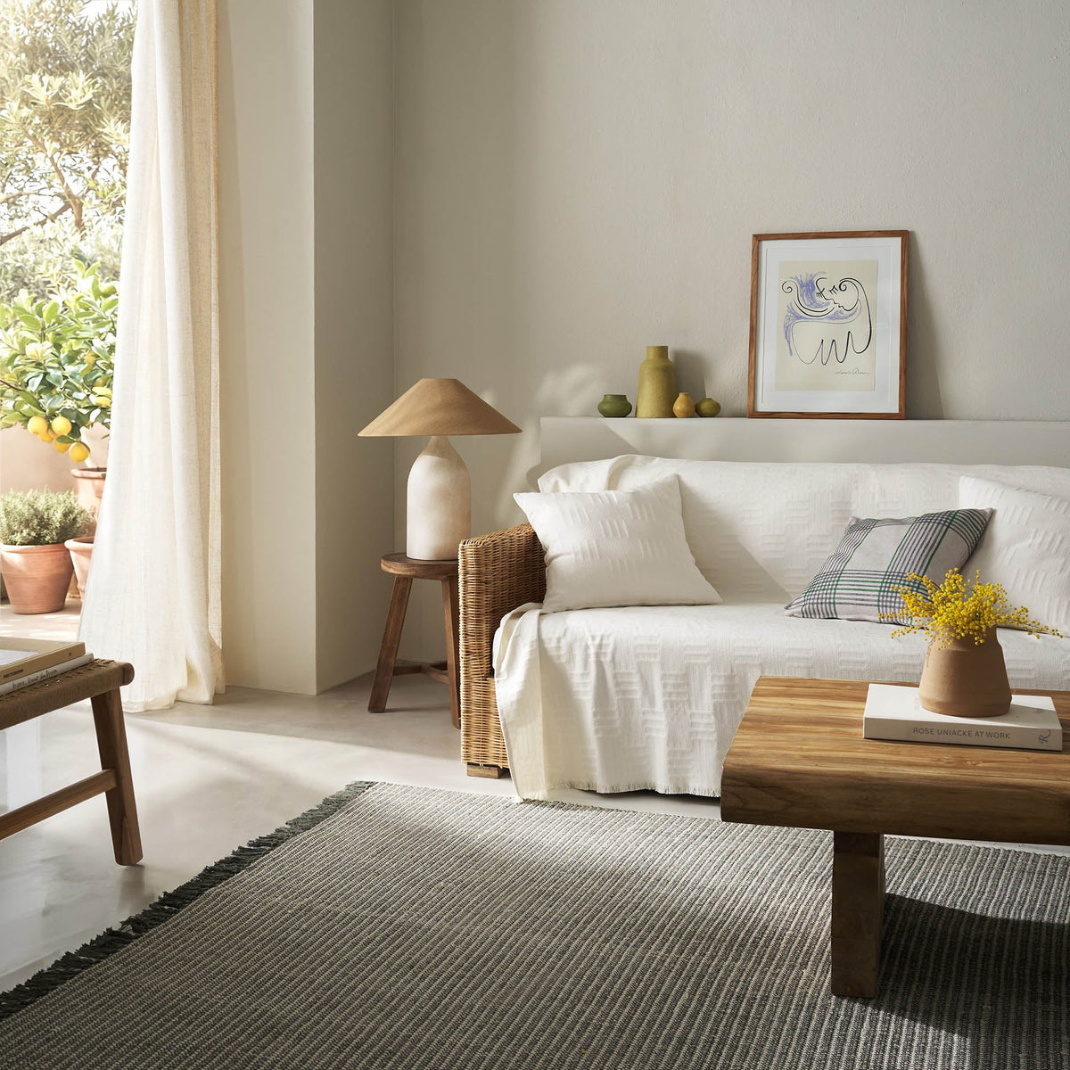sofa throw Calyra Ivory 654/05